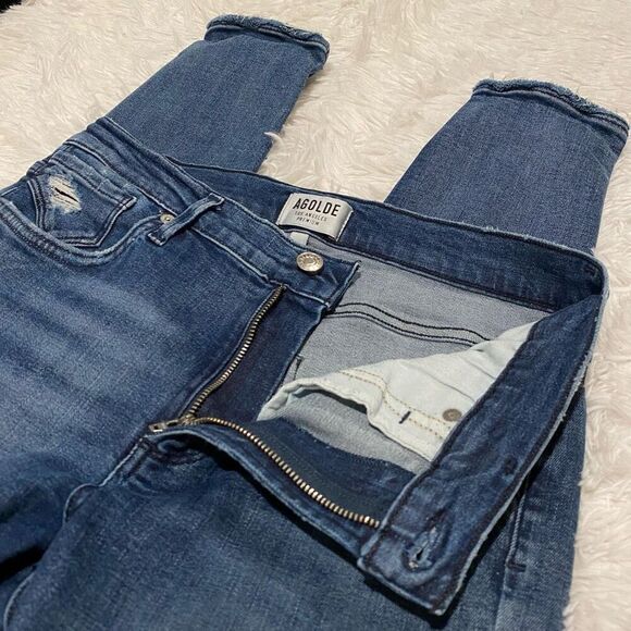 Agolde Sophie Hi Rise Skinny Crop in Spell Size 28 - Picture 6 of 9